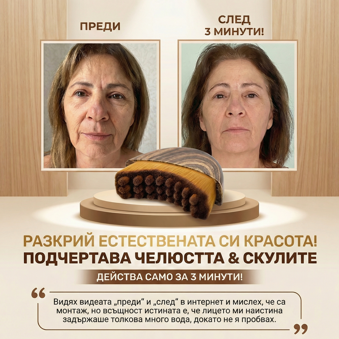 PureBrush Четка за Подпухнало Лице